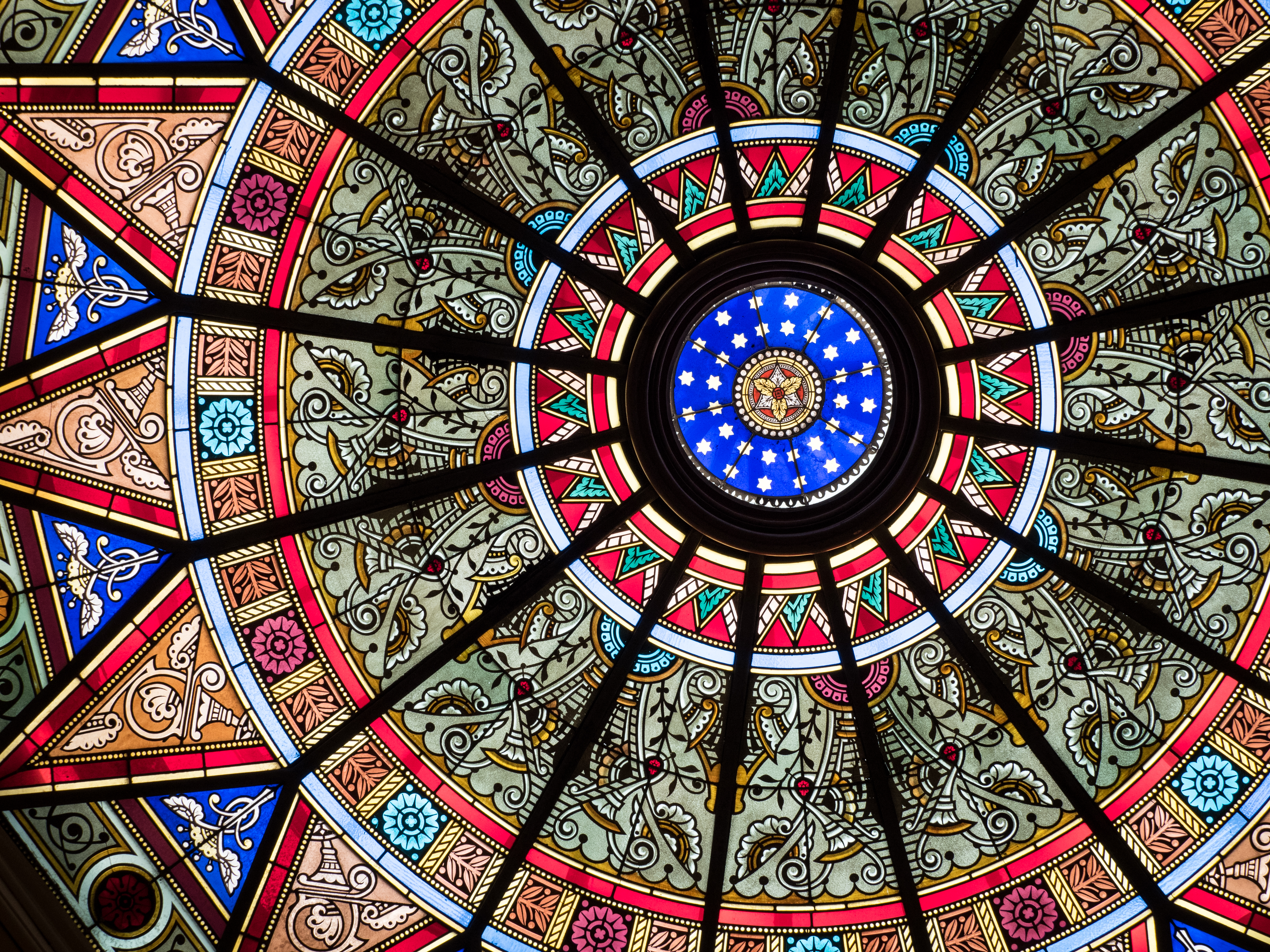 Linderman Library skylight over the rotunda
